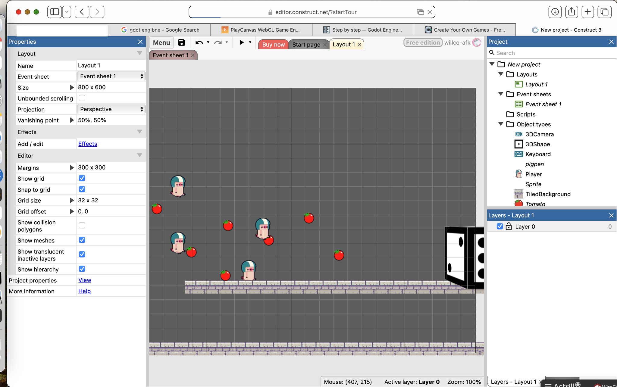 Construct 3 Project Screenshot 1