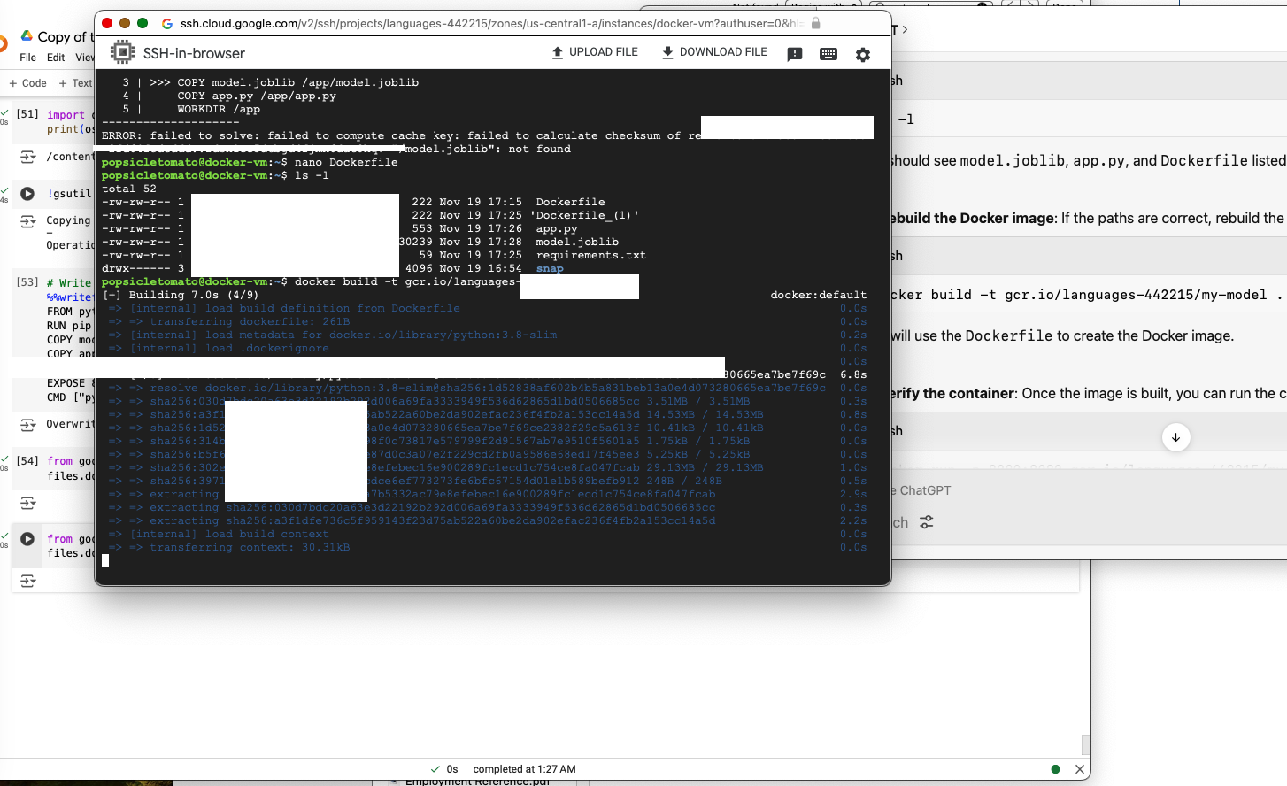 Web application frontend interface for slang prediction