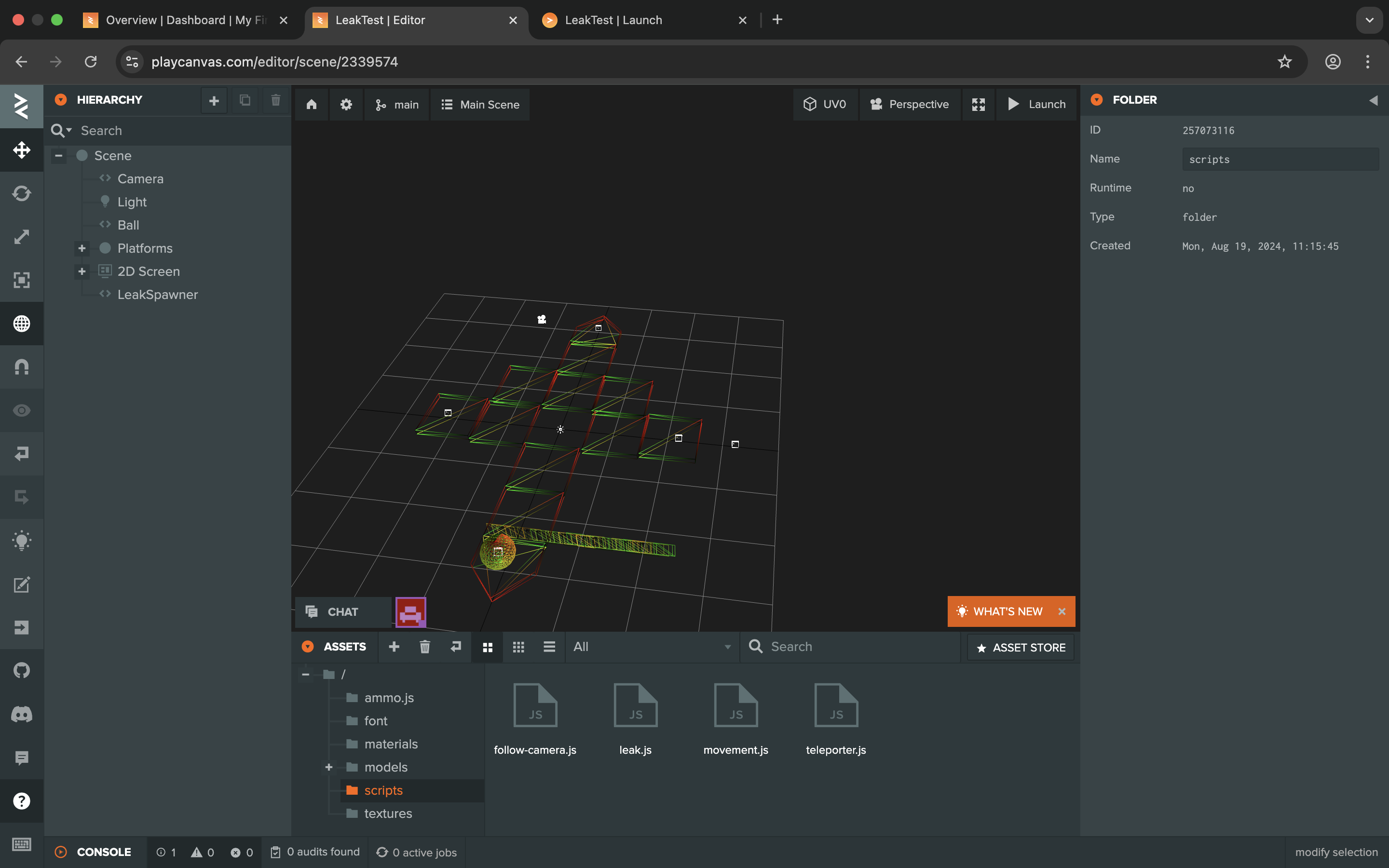 PlayCanvas Project Screenshot 1